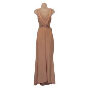 Significant Other Blush Pink Cutout Maxi Dress Women Size 4